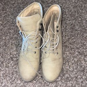 JustFab Lace-Up Booties